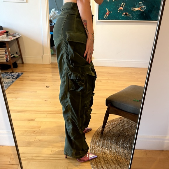 Vintage Cargo pants wide leg utility pants - Picture 2 of 3